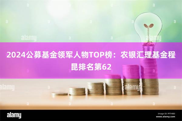 2024公募基金领军人物TOP榜：农银汇理基金程昆排名第62