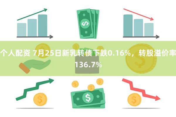 个人配资 7月25日新乳转债下跌0.16%，转股溢价率136.7%